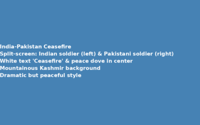India-Pakistan Tensions Ease as Fragile Ceasefire Holds india-pakistan